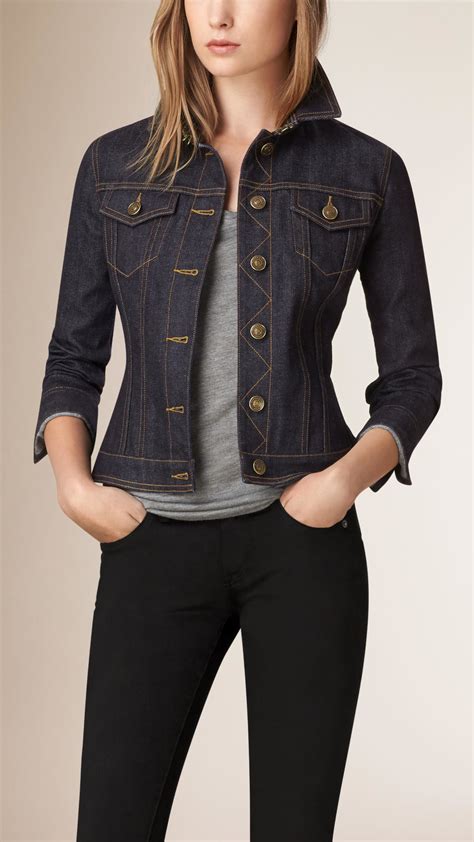 jacket burberry femme|Burberry denim jacket women's.